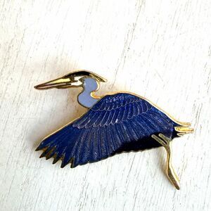 Wm. Spear Cloisonné Enamel Bird Brooch
